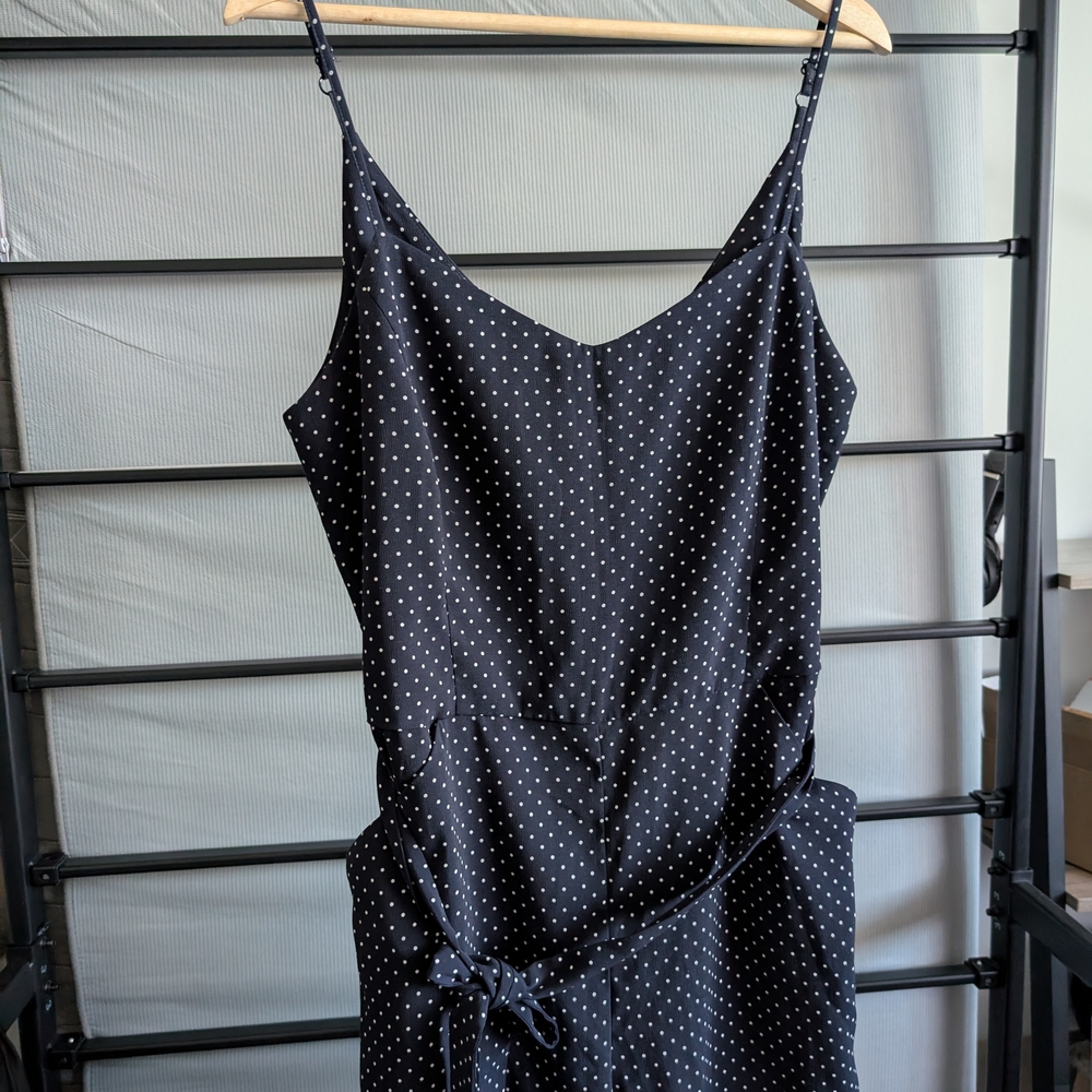 Black Polka Dot Jumpsuit